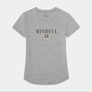 Mindful AF Buttery Soft Yoga Bitch Supima Tee EUC